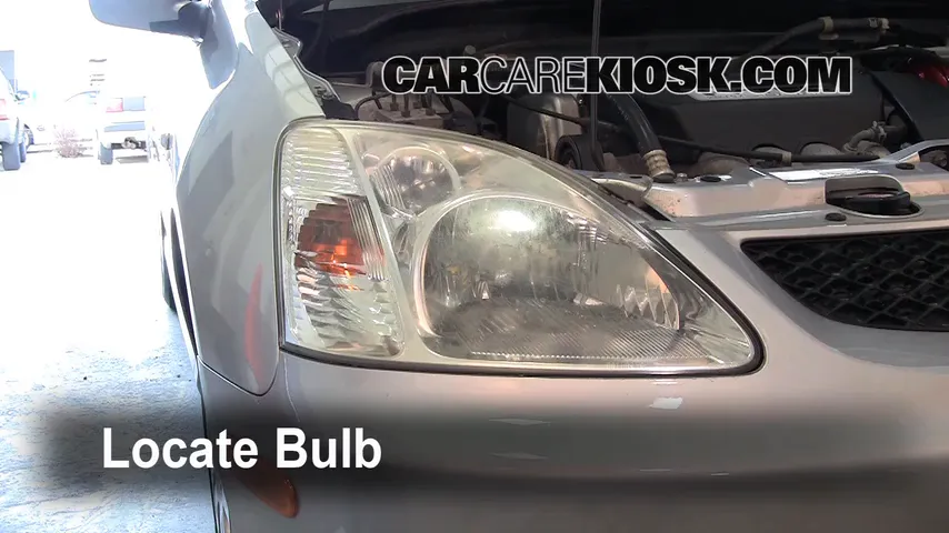 2003 Honda Civic Si 2.0L 4 Cyl. Lights Headlight (replace bulb)
